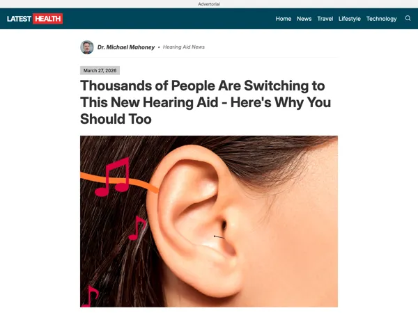 Hearing Aid Product Advertorial advertorial example preview