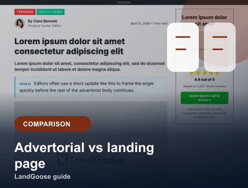 Advertorial vs Landing Page: What Is the Difference?